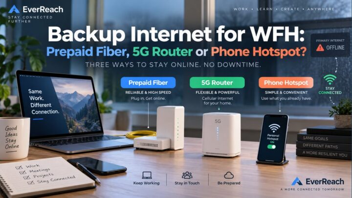 Backup Internet for WFH: Prepaid Fiber, 5G Router or Phone Hotspot?